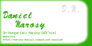 daniel marosy business card